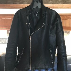 Men’s Faux Leather Moto Jacket.